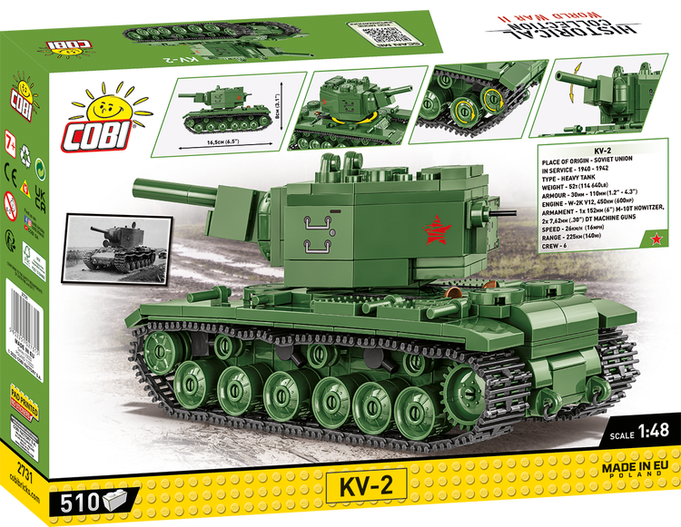 KV-2 Heavy Tank 1:48: Set #2731 Cobi