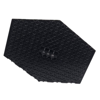 Plate, Modified 14x18 Hexagonal with Lowered 2x4 Bottom with 3 Pin Holes, Part# 44666