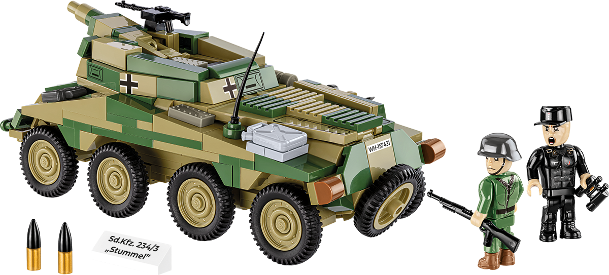 COBI Sd.Kfz. 234/3 Stummel Armored Vehicle : Set #2288