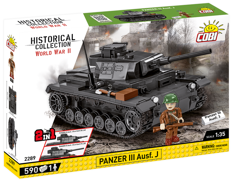 COBI Panzer III Ausf. J Tank : Set #2289