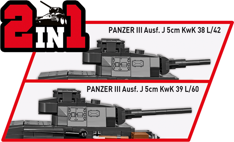 COBI Panzer III Ausf. J Tank : Set #2289