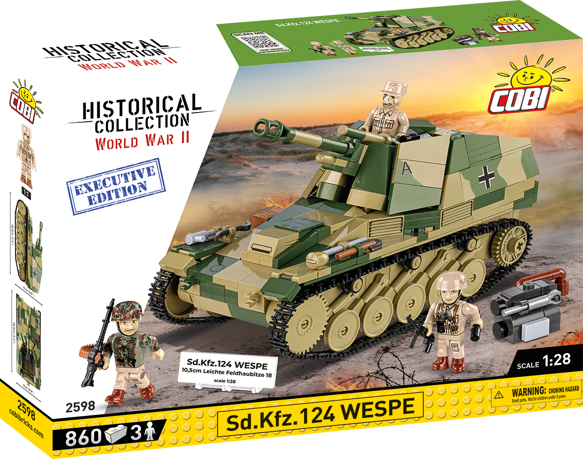 COBI EXECUTIVE EDITION SD.KFZ.124 Wespe Self-Propelled Gun : Set #2598