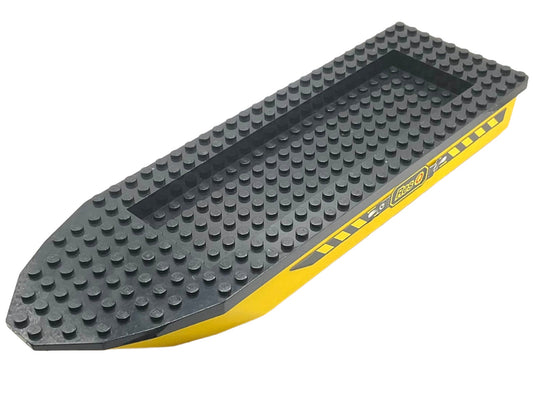 Boat, Hull Unitary 32 x 10 x 1 2/3 with Black Top with Res-Q Pattern, Part# 71610c02pb01