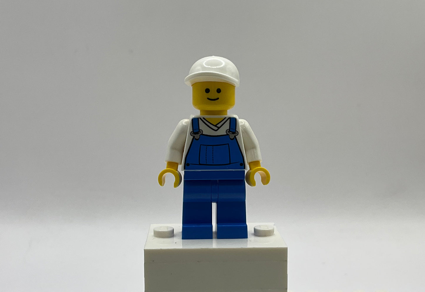 Overalls Blue over V-Neck Shirt - Pet Shop, twn138