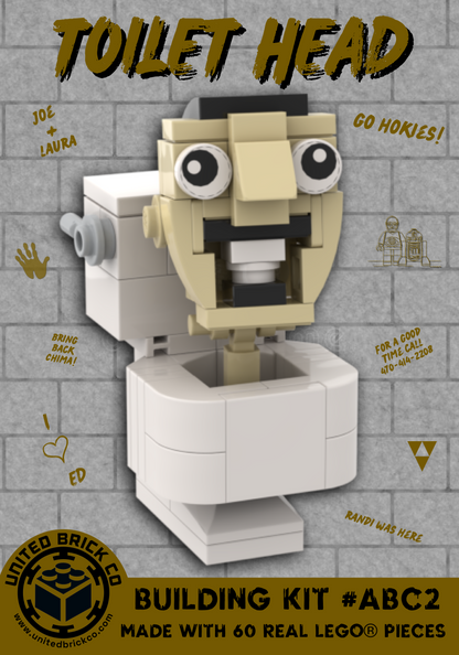 Toilet Head Building Kit #ABC2
